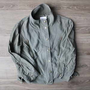 Club Monaco Army Green Light Utility Jacket